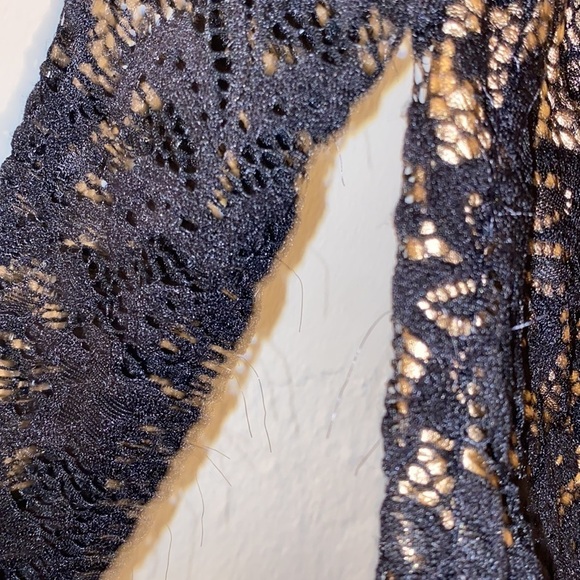 gold and black see through mini top - Picture 7 of 7